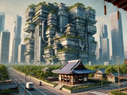 Futuristic view of Tokyo in 2125 (DALL-E) 1
