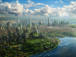 Futuristic view of Istanbul in 2125 (Midjourney) 2