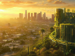 Futuristic view of Los Angeles in 2125 (Midjourney) 1
