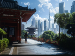 Futuristic view of Tokyo in 2125 (Midjourney) 1